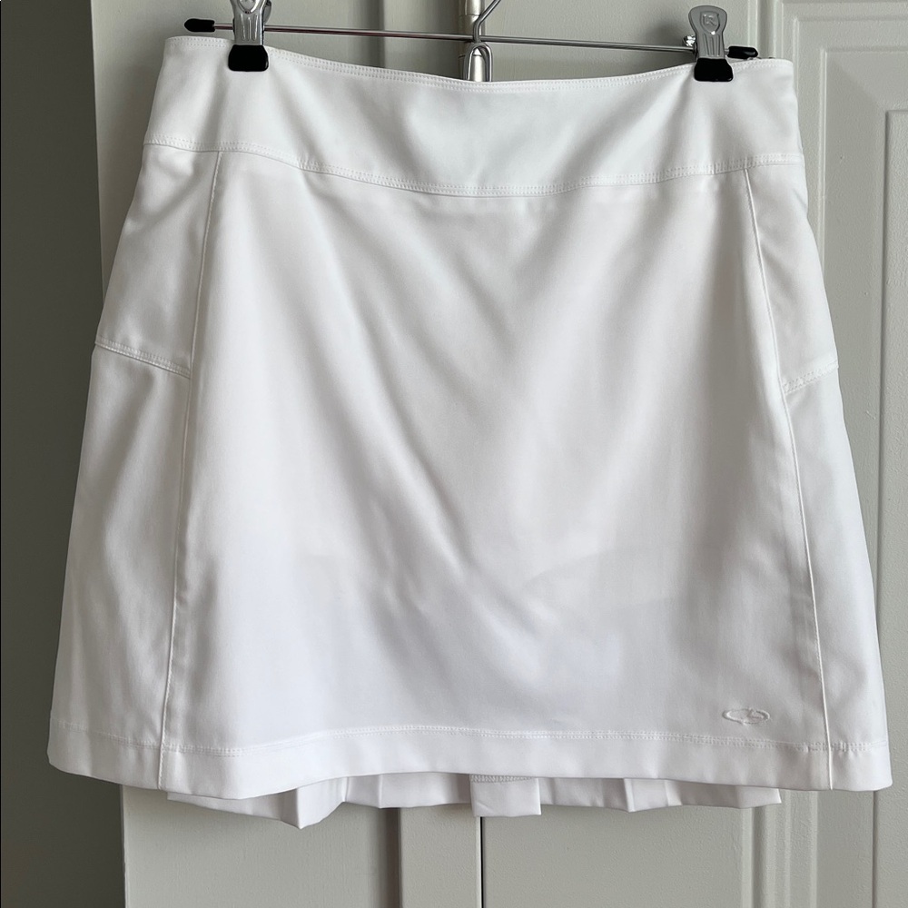 White Athletic Tennis/Golf duodry Skort